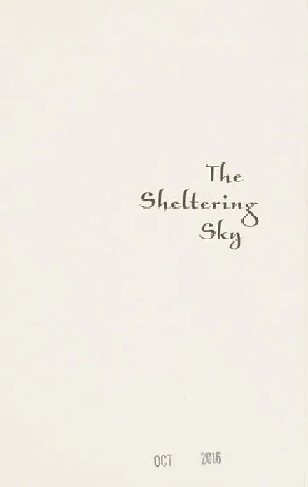 The Sheltering Sky