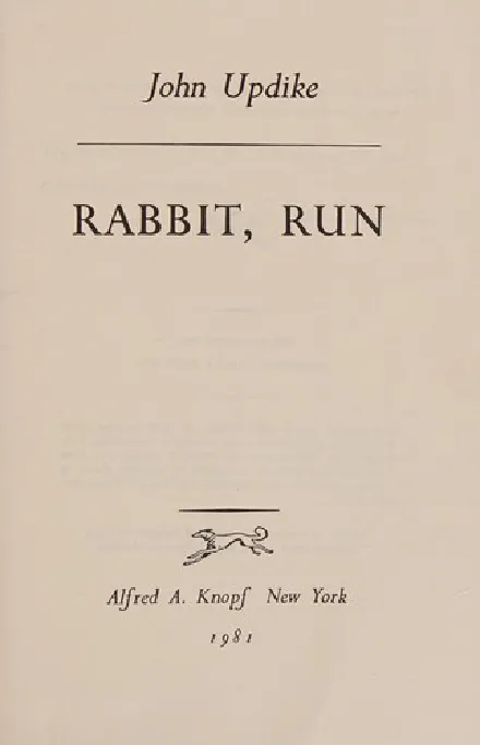 Rabbit, Run